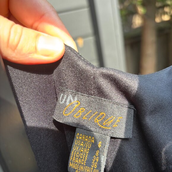 NWT Oblique Glitter Black/Silver gown - Picture 3 of 5